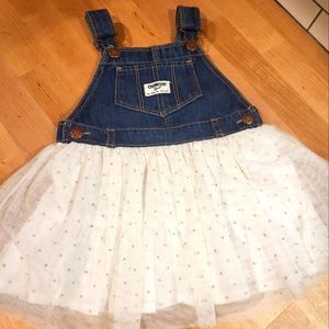 Denim and tulle jumper dress